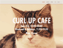 Tablet Screenshot of curlupcafe.com